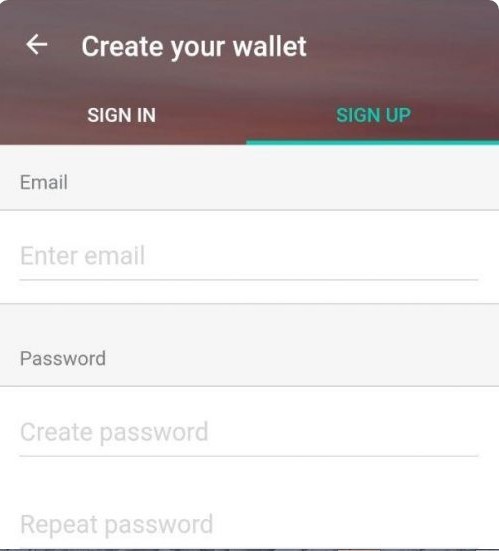 create free wallet