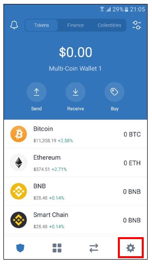 رمز دادن به کیف پول